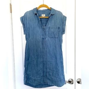 J. Crew denim shirt dress size small